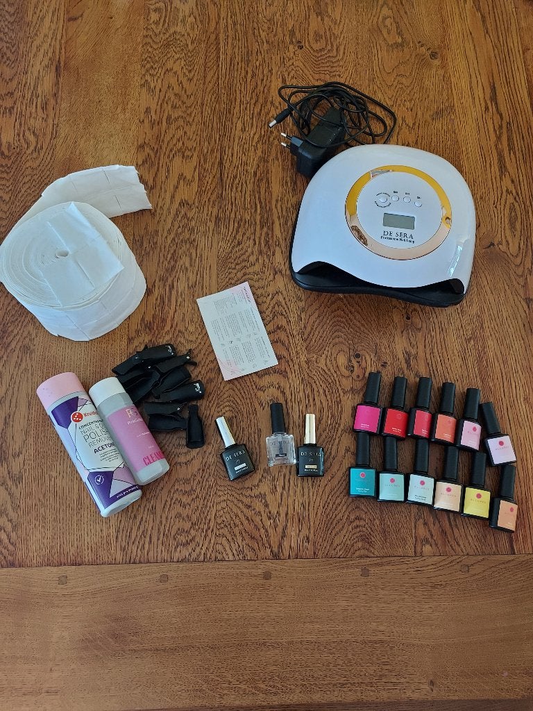 Complete set gelnagels met lamp, Sieraden, Tassen en Uiterlijk, Ophalen, Overige kleuren, Zo goed als nieuw, Handen en Nagels