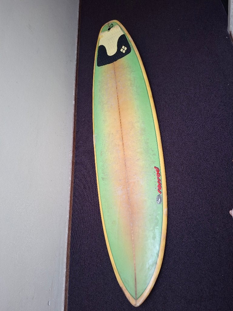Vintage Schroff Shortboard (Jaren '80 -)., Watersport en Boten, Golfsurfen, Ophalen, Gebruikt, Shortboard, Met vinnen