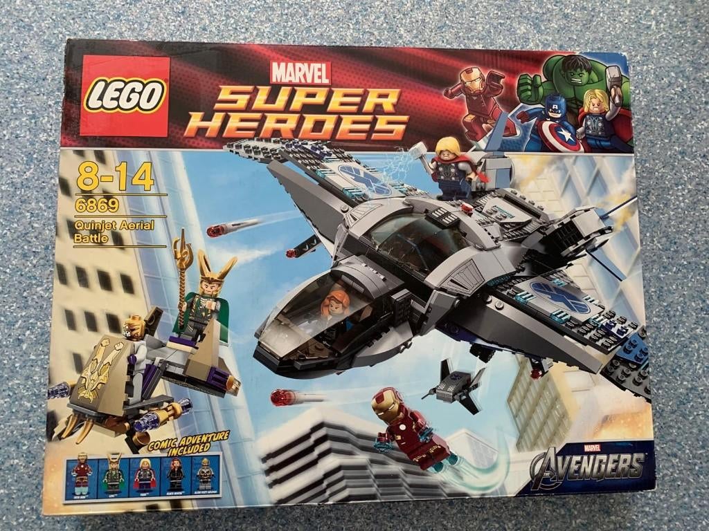 Lego Marvel Super Heroes Quinjet Aerial Battle 6869, Marvel, Lego, Nieuw, Ophalen of Verzenden