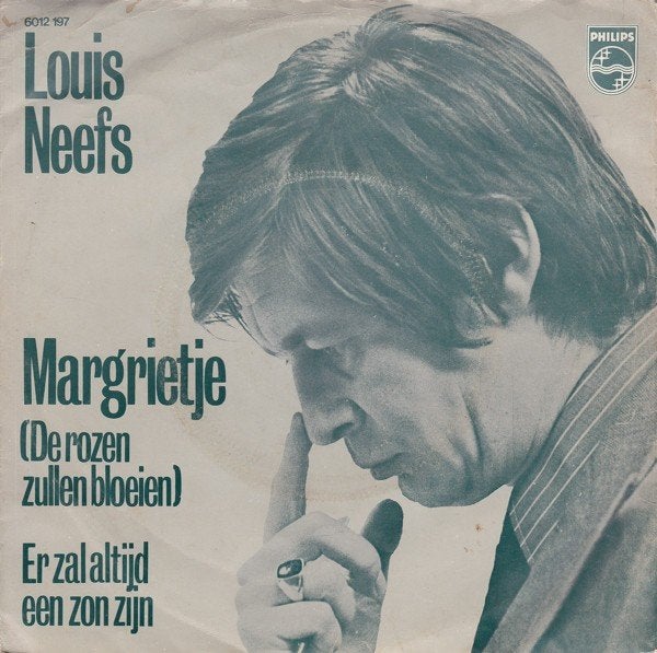 Juke Box Single (1972) Louis Neefs - Margrietje (de Rozen), Gebruikt, Fotohoes, 7 inch, Ophalen of Verzenden