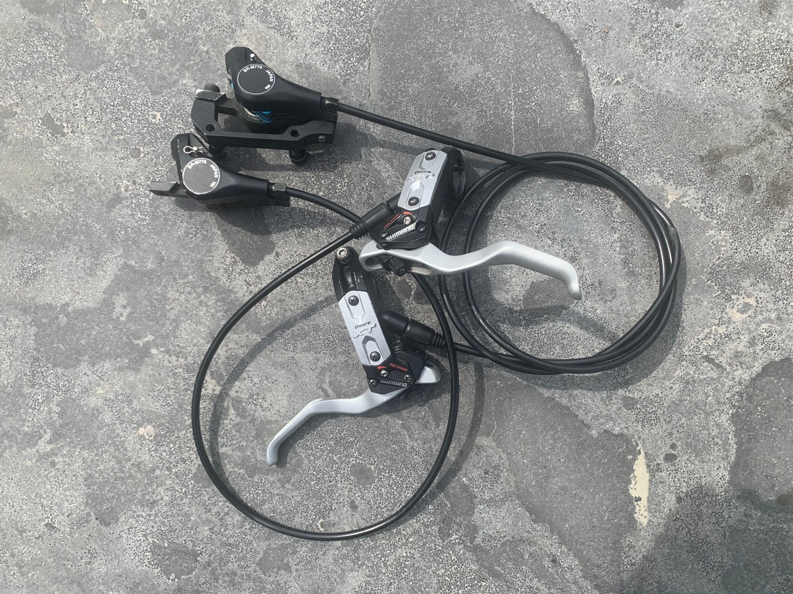 Shimano XT M775 remmen, Fietsen en Brommers, Fietsonderdelen, Ophalen of Verzenden, Zo goed als nieuw, Remmen