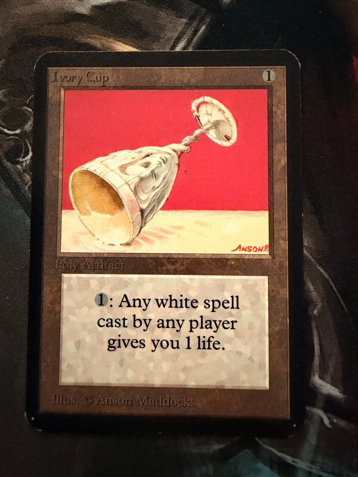 Magic: The Gathering - Ivory Cup (Alpha), Ophalen of Verzenden, Gebruikt, Losse kaart