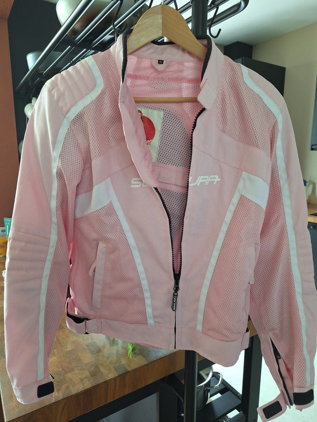 Doorwaai jas Segura dames roze M, Motoren, Ophalen, Jas | textiel, Segura, Dames