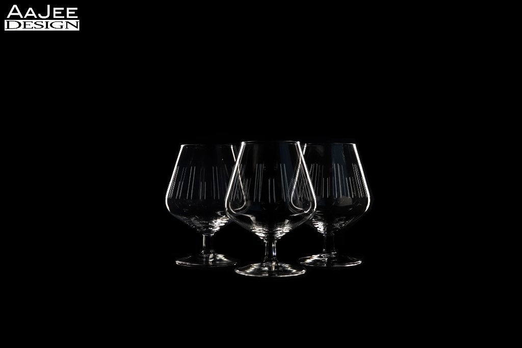 3 X Royal Leerdam – Atlanta – Cognacglas groot – A.D. Copier, Ophalen of Verzenden, Zo goed als nieuw, Overige typen