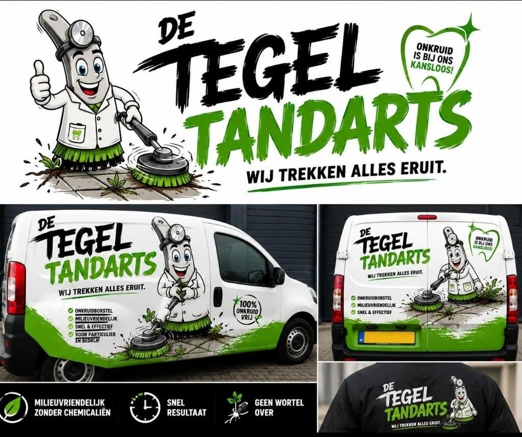 Onkruid verwijderen, Bestrating