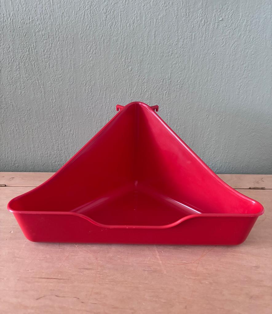 Ferplast L370 Hoektoilet / Knaagdierbakje Rood, Ophalen of Verzenden, Zo goed als nieuw, Overige typen