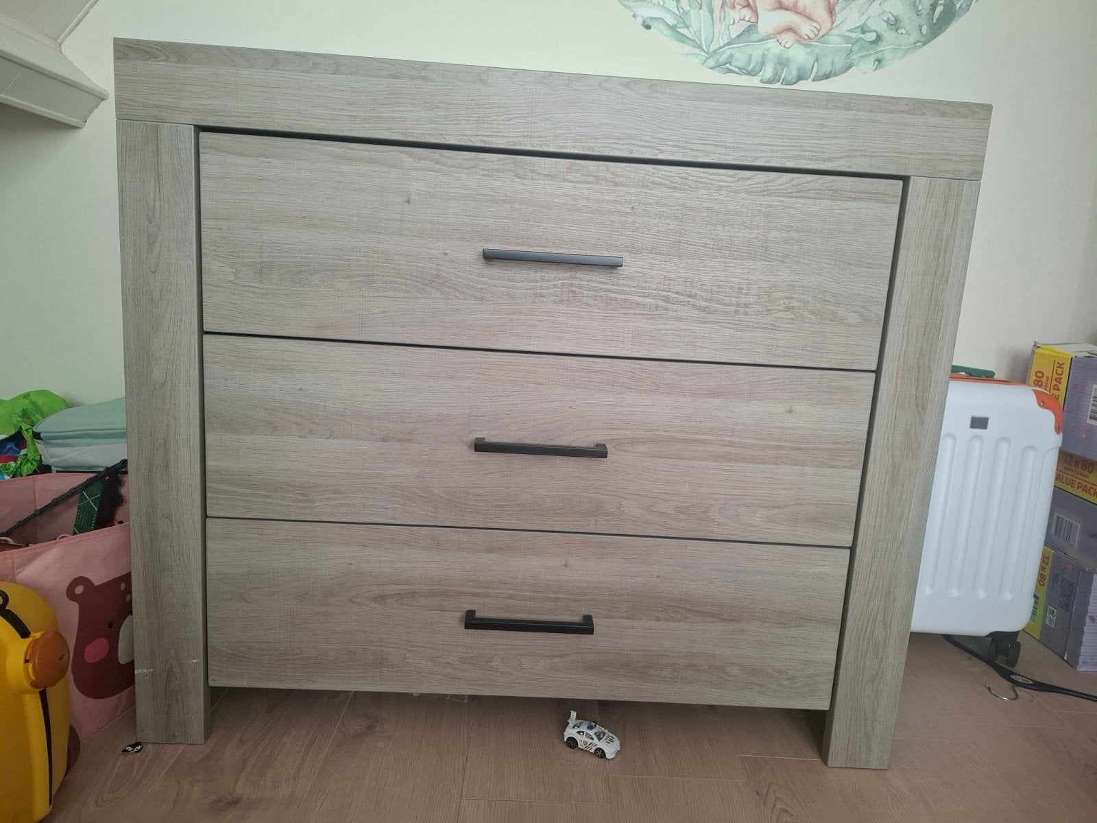 Commode TWF Grijs houtdecor, Kinderen en Baby's, Kinderkamer | Commodes en Kasten, Ophalen, 50 tot 70 cm, 100 cm of meer, 90 tot 105 cm