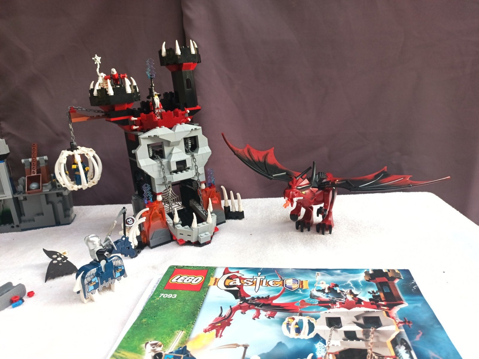 Aangeboden Lego Castle 7093 - Skeleton Tower, Gebruikt, Lego, Ophalen of Verzenden, Inclusief accessoires