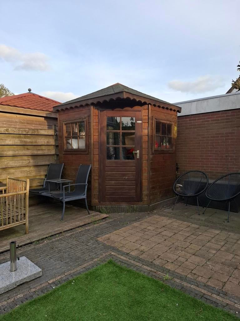 Houten Tuinhuisje / Berging GRATIS!, Ophalen, Gebruikt, Hout, Overige typen