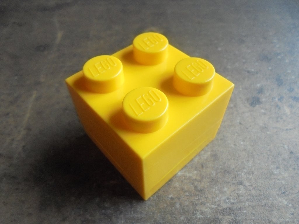 Lego Brick Snack Box 2x2 (zie foto's), Kinderen en Baby's, Ophalen of Verzenden, Gebruikt, Lego