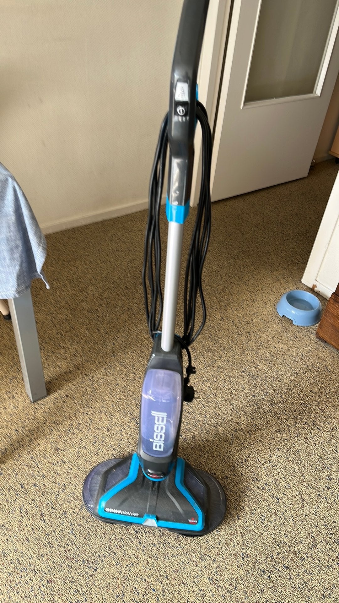 Electrische vloermachine ( spinwave van bissell ), Ophalen, Mop of Dweil