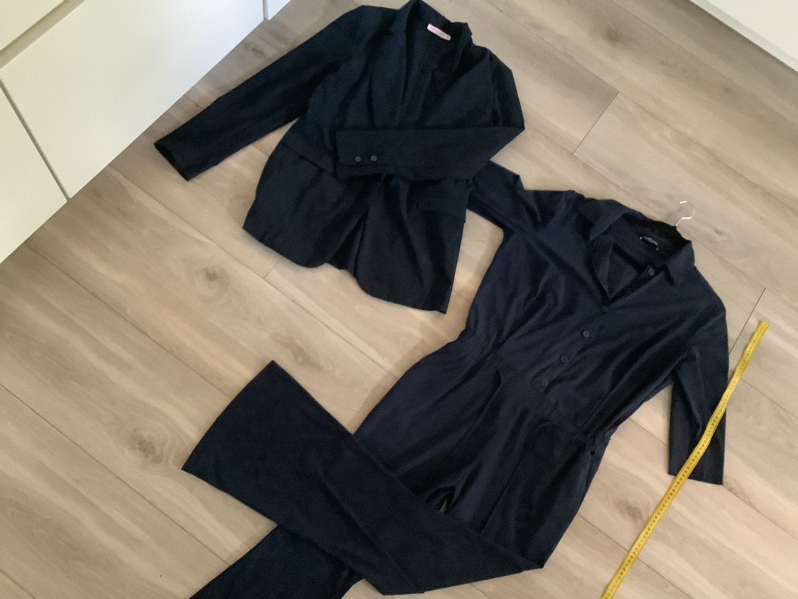 Travelstof jumpsuot M LaDress Studio Anneloes jasje S, Kleding | Dames, Ophalen of Verzenden, Zo goed als nieuw, Maat 38/40 (M)