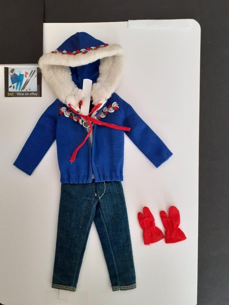 Vintage Barbie fashion "Ski Queen" (1964/1964), Verzenden, Gebruikt, Kleertjes