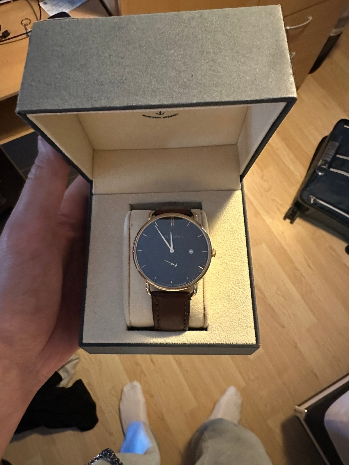 Paul Hewitt Horloge, Sieraden, Tassen en Uiterlijk, Overige merken, Leer, Ophalen of Verzenden, Zo goed als nieuw
