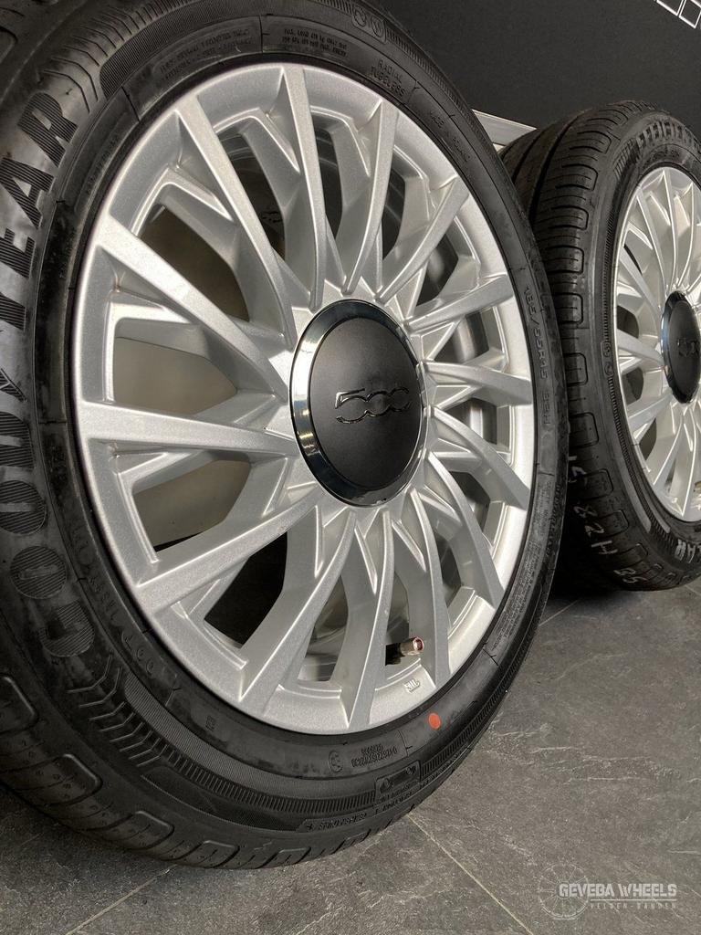15” originel Fiat 500 velgen + banden 4x98 185/55/15 5202775, Auto-onderdelen, Gebruikt, 15 inch, -, -