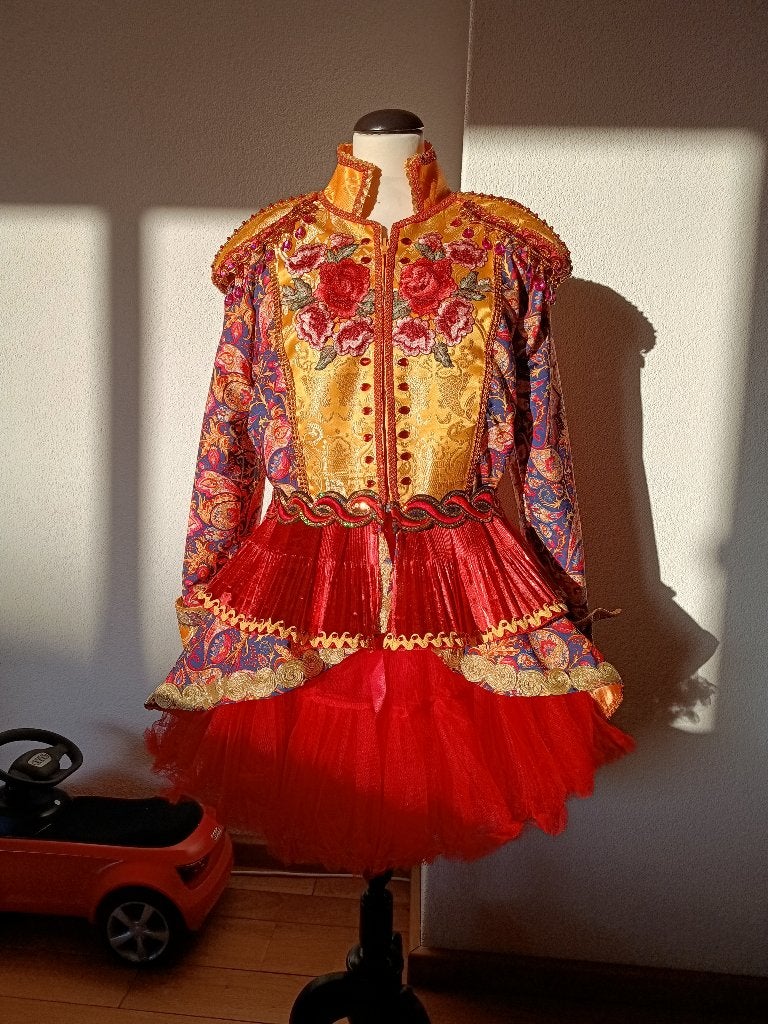 Carnavalsjas maat L handgemaakt nieuw, Maat 38/40 (M), Carnaval, Nieuw, Ophalen of Verzenden