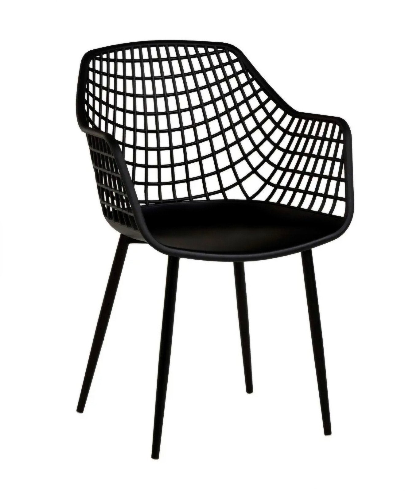 4 zwarte Kwantum stoelen met grijze kussens, binnen/buiten, Ophalen, Stof, Zwart, Zo goed als nieuw
