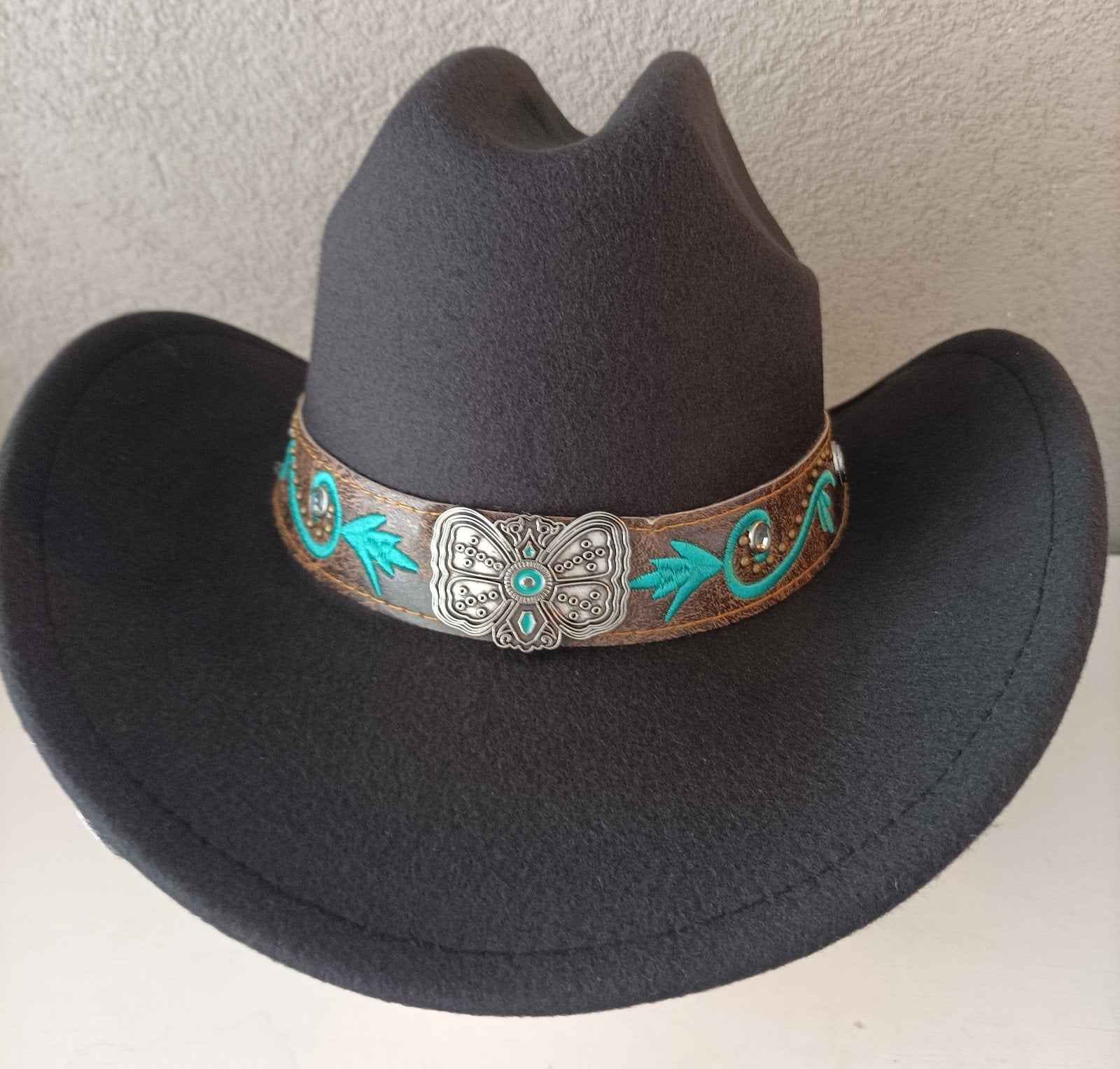 Western hoed, unisex., 56 of 57 cm (M, 7 of 7⅛ inch), Hoed, Nieuw, Ophalen of Verzenden