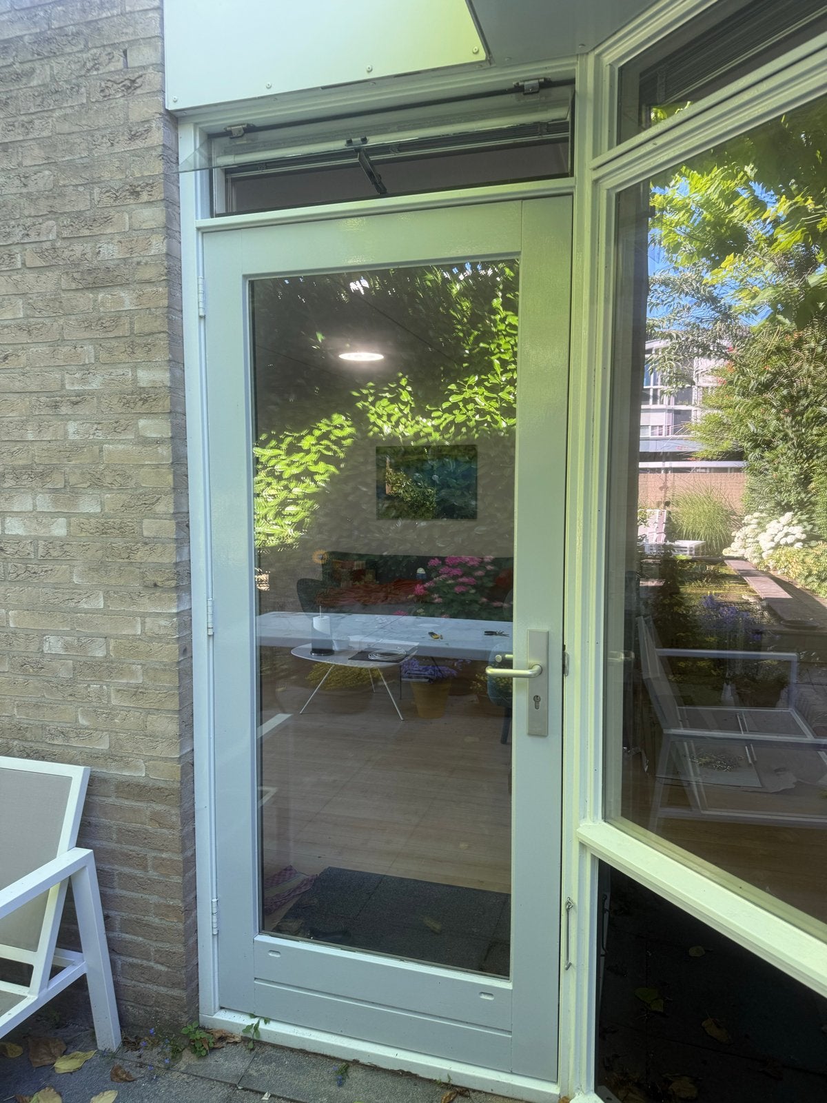 Gebruikte buitendeur met meerpuntsluiting en isolatieglas, Gebruikt, 80 tot 100 cm, 215 cm of meer, Ophalen of Verzenden