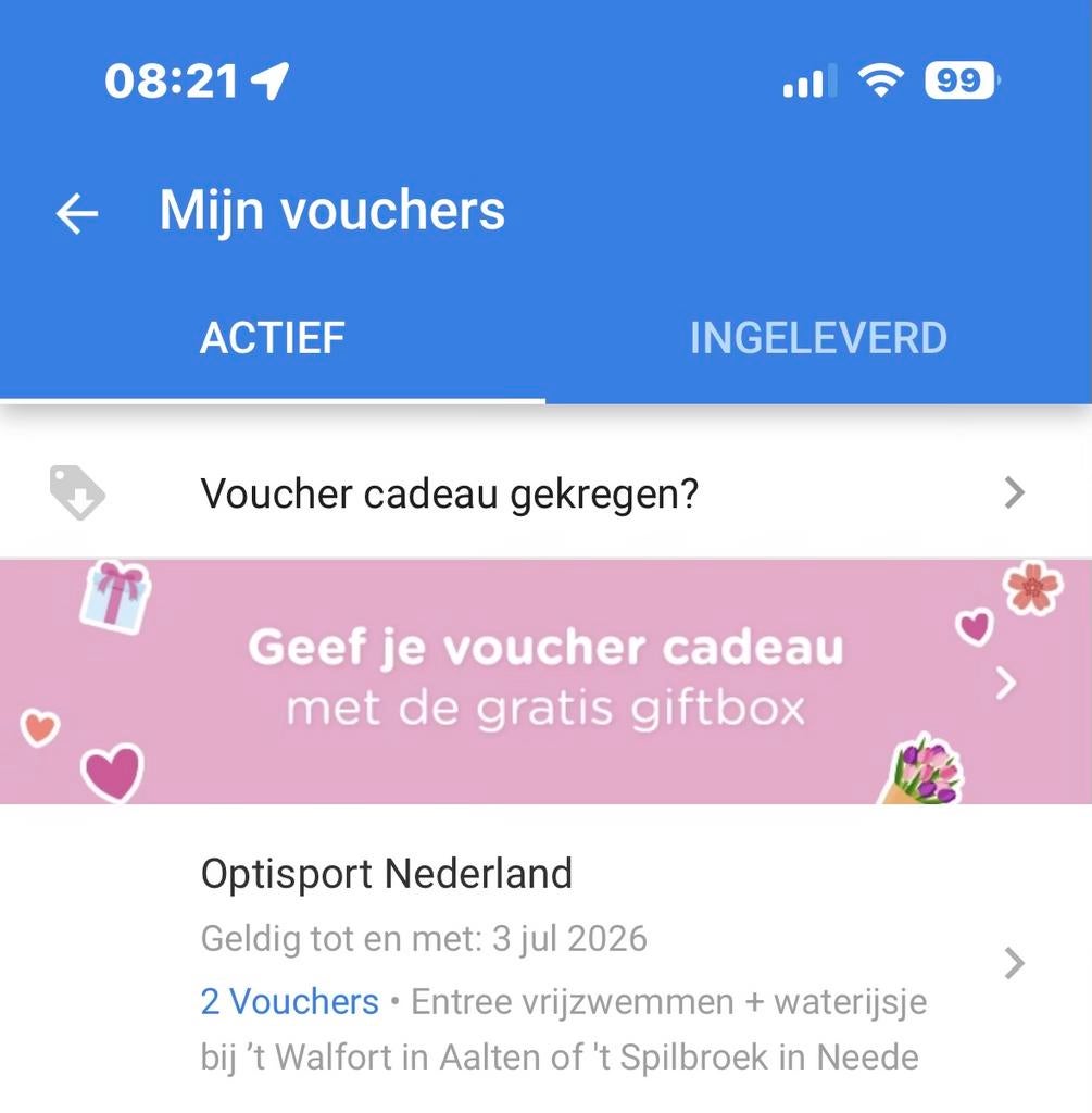 Zwembad 2Vouchers, Tickets en Kaartjes, Twee personen