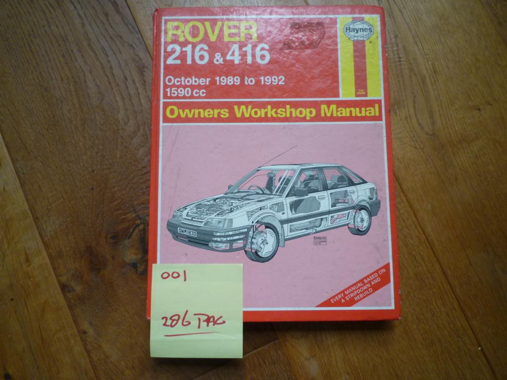Rover 214 en 416 Workshopmanual Haynes nr 001, Ophalen of Verzenden