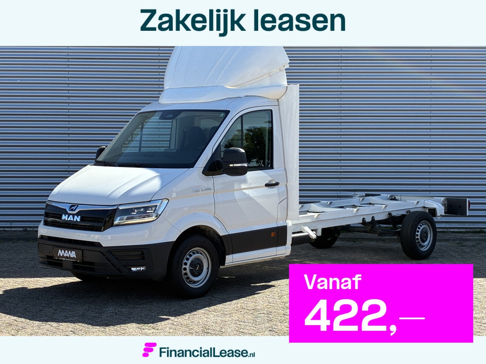 MAN TGE 35 2.0 3.140 L4 LED AIRCO CRUISE CHASSIS CABINE / BA, Voorwielaandrijving, Stof, Gebruikt, 4 cilinders