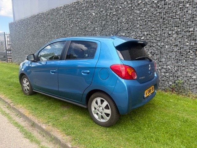 Mitsubishi Space Star 1.0 Intense Keyless/Airco (bj 2014), Auto's, Voorwielaandrijving, Euro 5, Blauw, Origineel Nederlands
