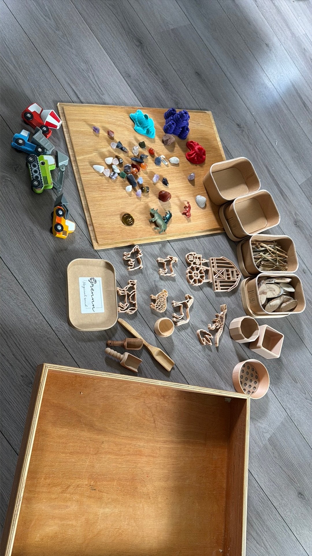 Grennn speelbak met accessoires, Ophalen, Gebruikt