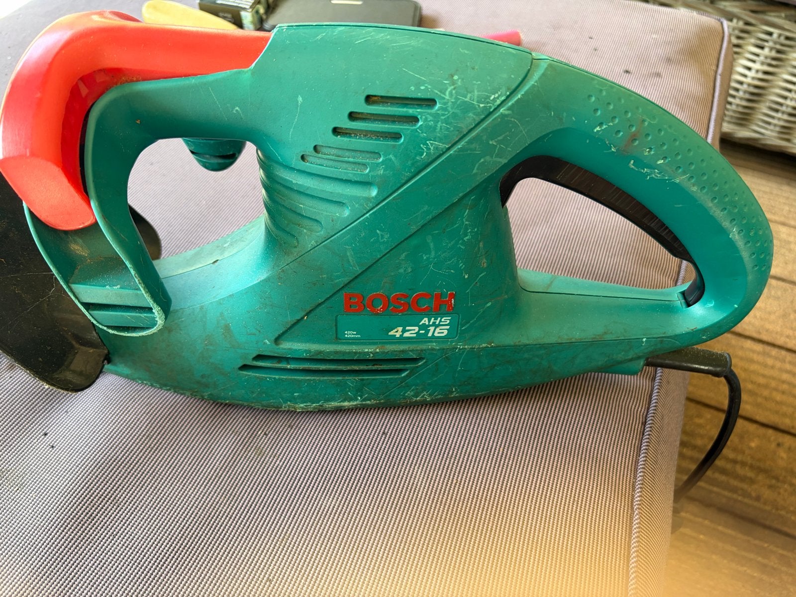 Bosch AHS 42-16 elektrische heggenschaar, Ophalen of Verzenden, Gebruikt, Elektrisch