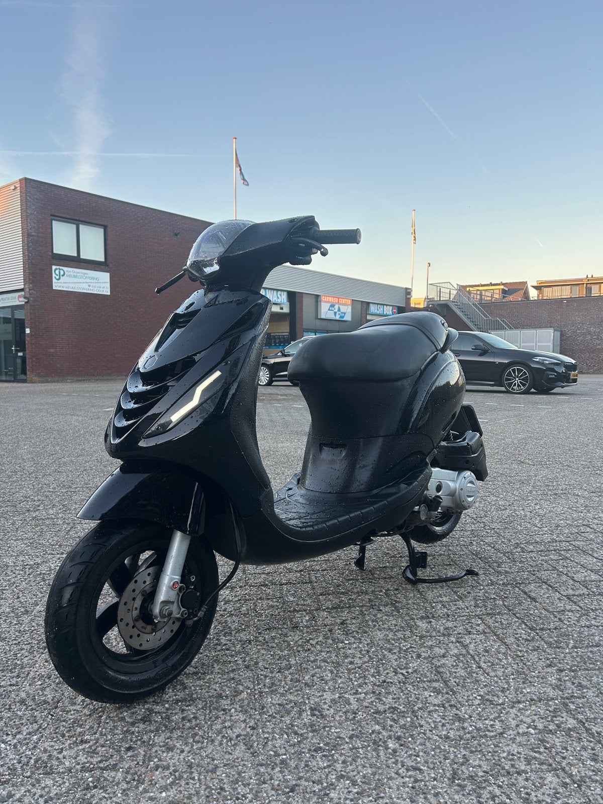 Piaggio Zip 4T Euro 5 Bromscooter - Zwart, Fietsen en Brommers, Ophalen, Gebruikt, Benzine, Piaggio