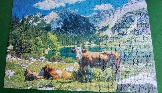 BEIERSE ALPEN. SOIERNMEER aan SOIERN. Prachtige legpuzzel., Ophalen of Verzenden, 500 t/m 1500 stukjes, Zo goed als nieuw, Legpuzzel