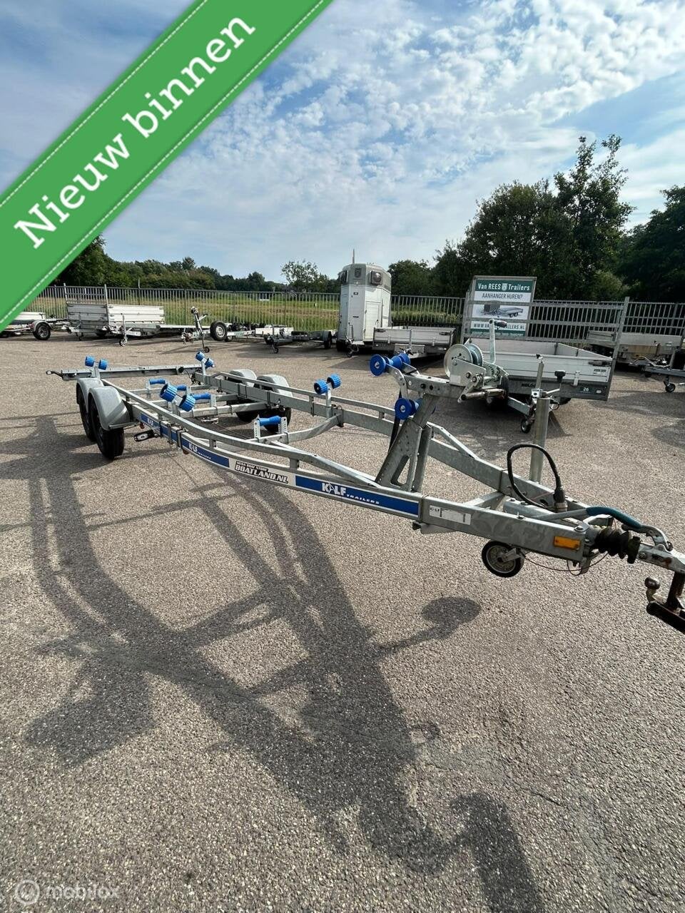 Kalf Boottrailer 7m 2700kg, Gebruikt, Overige typen, Dubbelassig (tandemas)