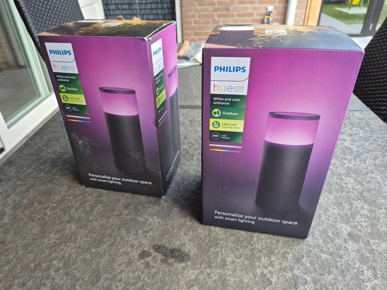 Philips Hue Calla Pedestal Buitenlamp - Smart Verlichting, Minder dan 50 watt, Nieuw, Ophalen of Verzenden, Netvoeding