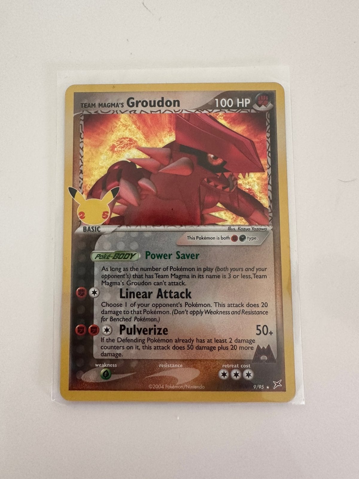 Team magma’s Groudon celebrations 9/95 NM, Ophalen of Verzenden, Zo goed als nieuw