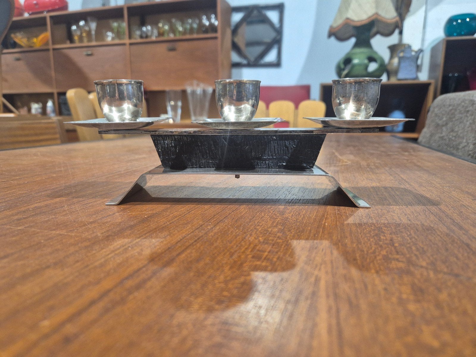Art deco stijl kandelaar, Antiek en Kunst, Antiek | Kandelaars, Ophalen of Verzenden, Overige materialen
