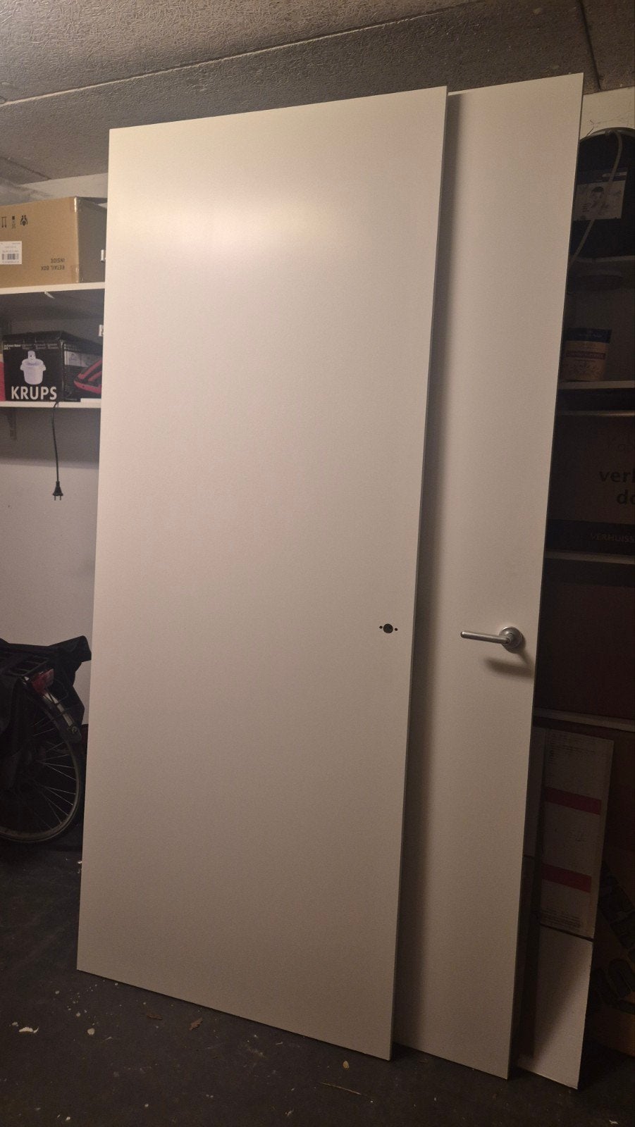 Twee binnendeuren, 88x231.5 cm, opdek linksdraaiend, Ophalen, Gebruikt, 80 tot 100 cm, 215 cm of meer