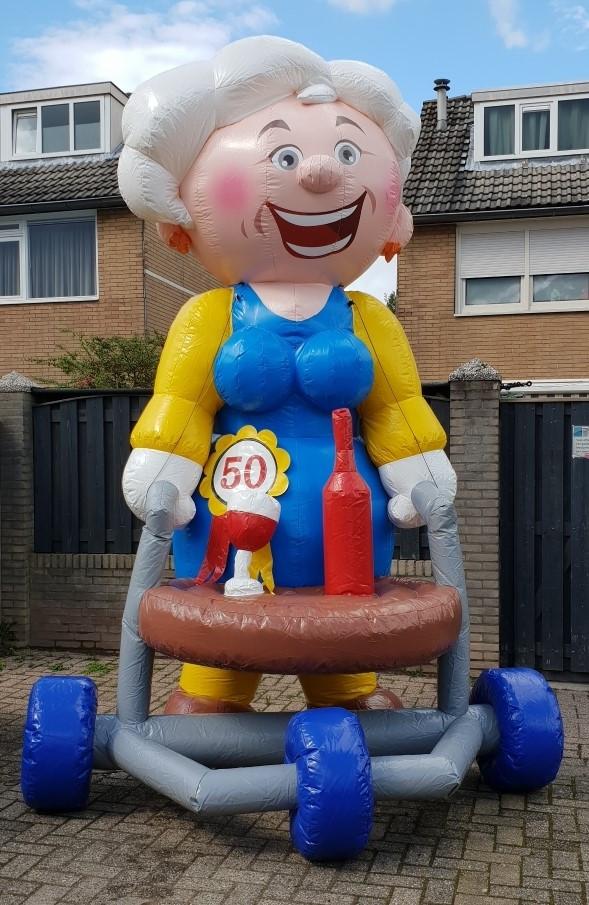 zev pensioen vut 65 pop opblaas huren feest 50 75 te huur 40, Ophalen of Verzenden, Nieuw, Verjaardag