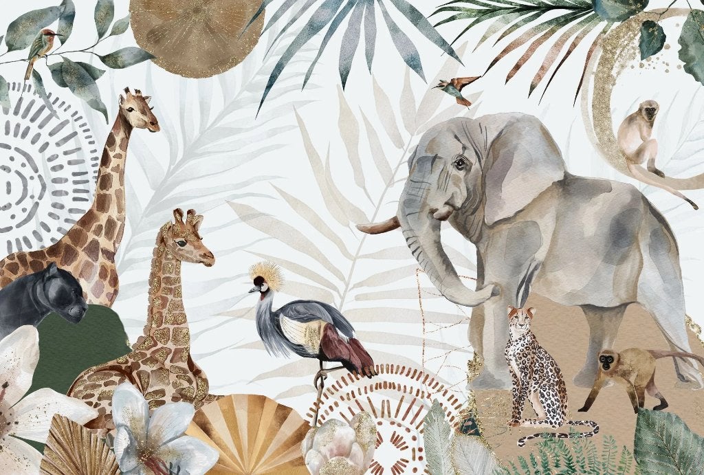 Jungle fotobehang - luxe vlies/vinyl - Standaard & Op Maat, Verzenden, Nieuw