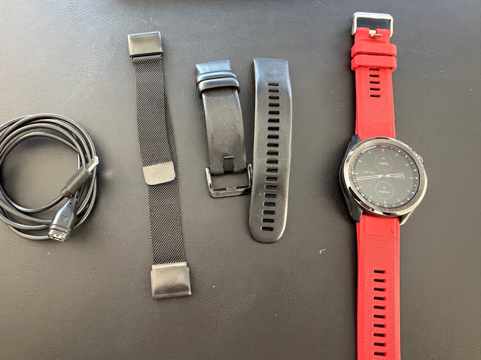 Garmin Approach S62 GPS Golfhorloge met extra bandjes, Afstand, Zwart, Ophalen of Verzenden, Zo goed als nieuw