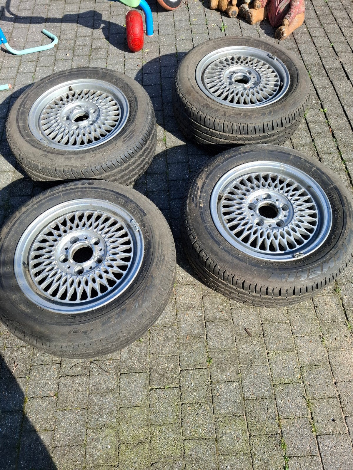 te koop velgen 13inc 15 inc bmw e10 e28 oldtimer, Auto-onderdelen, Gebruikt, 15 inch, Banden en Velgen, All Season