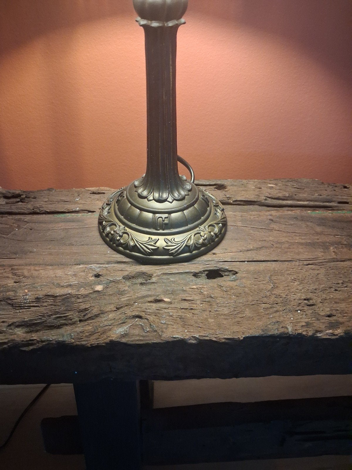 Foto 4 van prachtige lamp (tiffany style) 36cm hoog