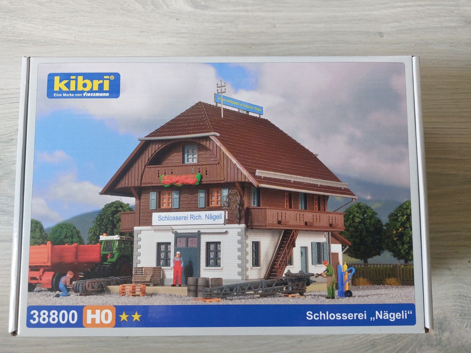 kibri 38800 Schlosserei Nägeli. 1:87 h0. nieuw., Overige merken, Gelijkstroom of Wisselstroom, Brug, Tunnel of Gebouw, Nieuw