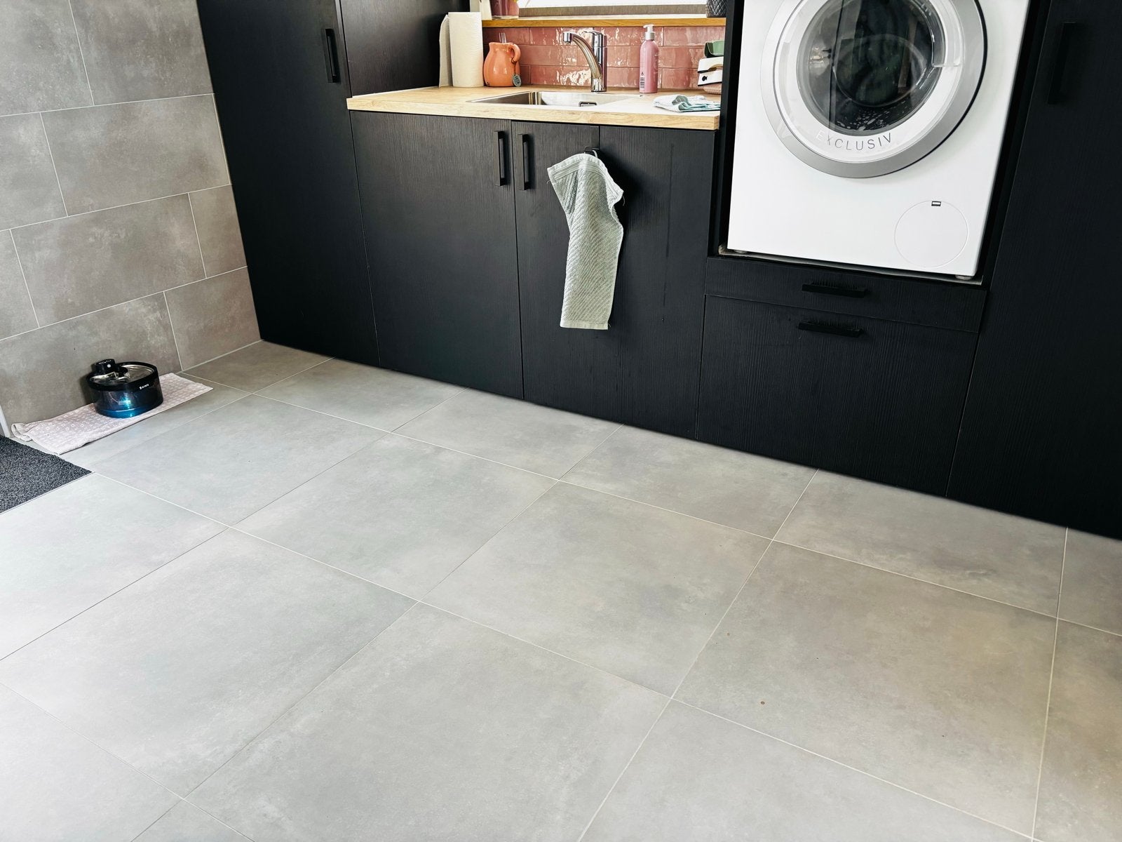 GRiJZE BETONLOOK PORCELLANATO Vloertegels 60x60 cm - Grijs, Ophalen, 60 cm of meer, Keramiek, Nieuw