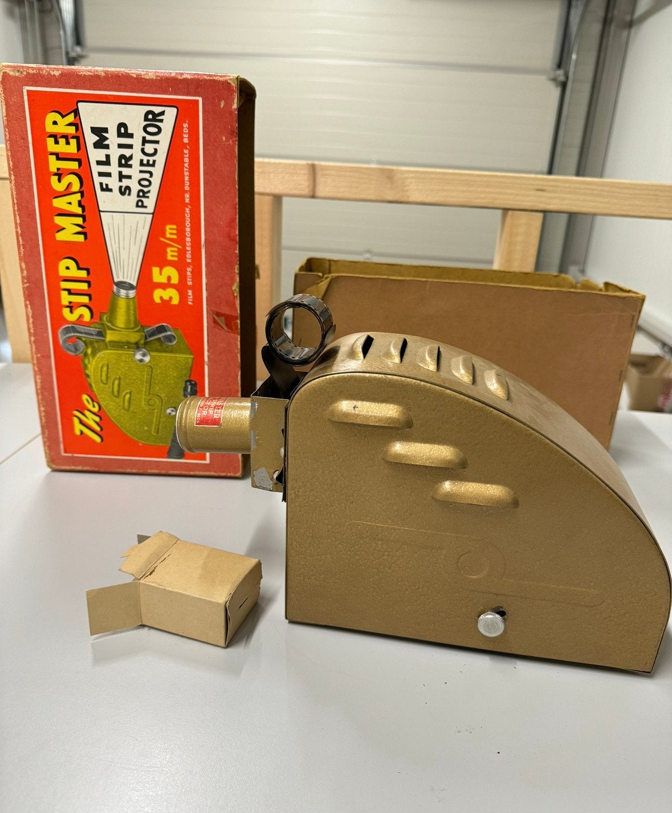 Vintage 1950 the stip master 35mm film strip projector 35 mm, Verzamelen, Ophalen of Verzenden, H, H, H
