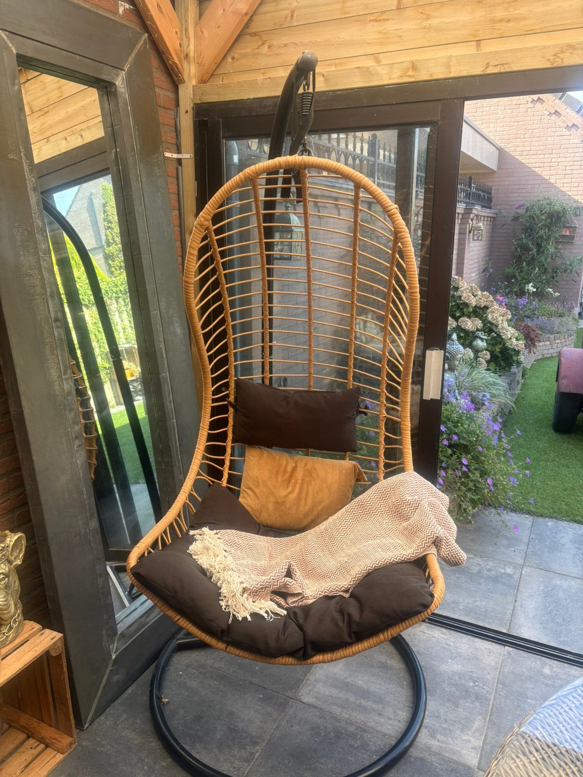 Egg chair, Tuin en Terras, Ophalen, Zo goed als nieuw, Metaal