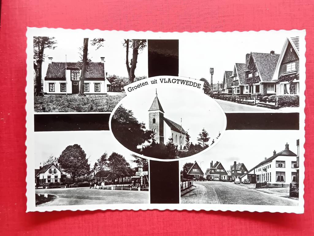 Ansichtkaart Vlagtwedde, Ophalen of Verzenden