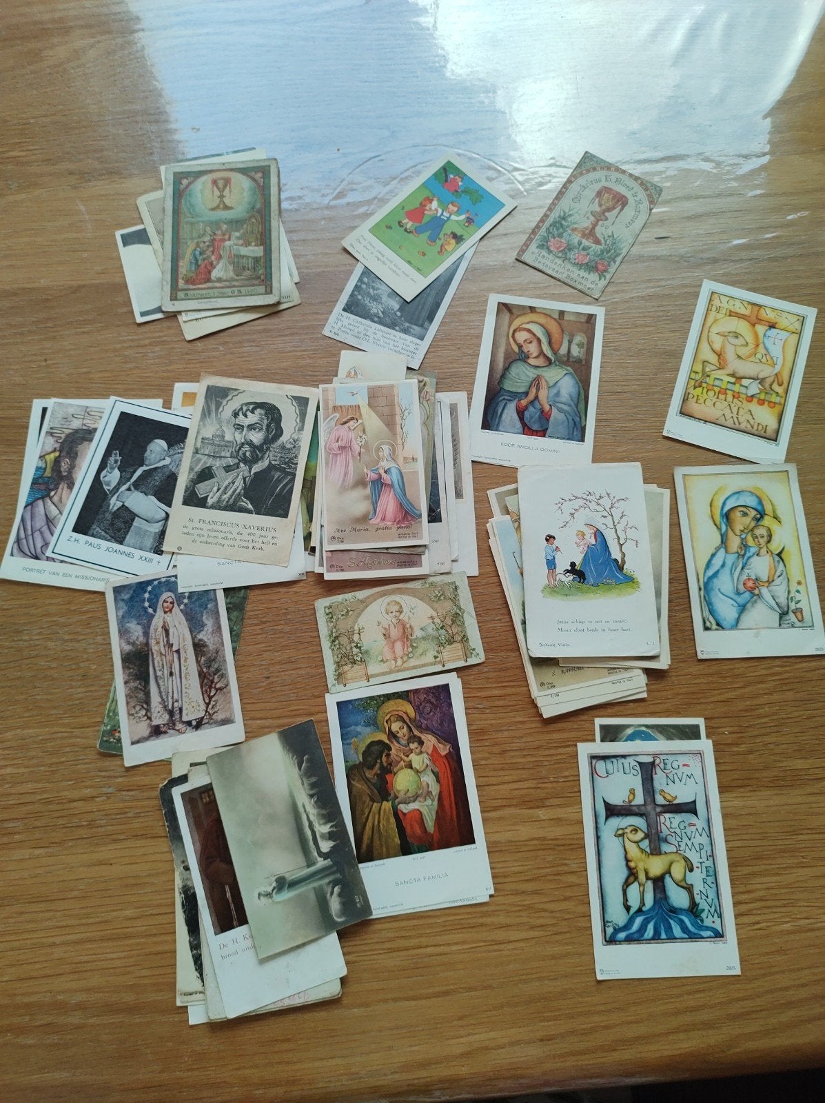Oude religieuze prentjes van alles wat, Verzamelen, Ophalen of Verzenden, Gebruikt