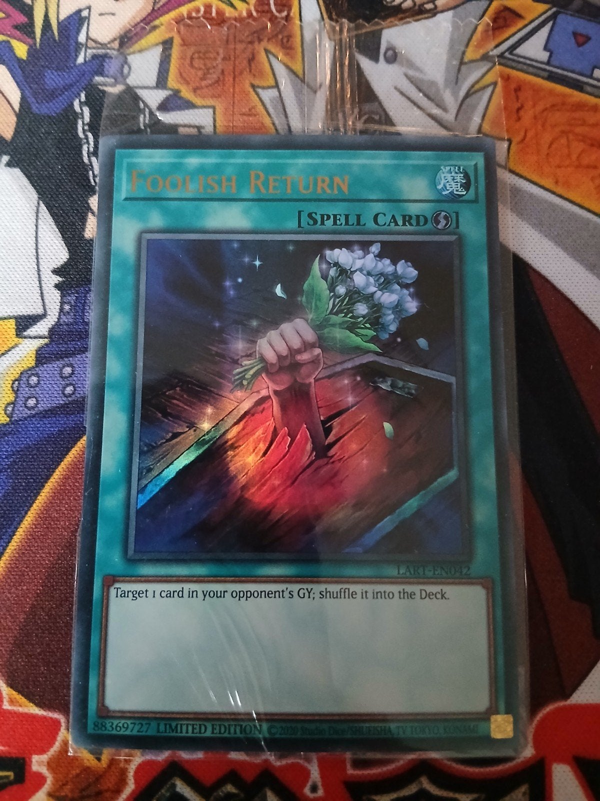 Foolish Return - Ultra Rare LART Lost Art Promo Sealed - YGO, Ophalen of Verzenden, Zo goed als nieuw, Foil