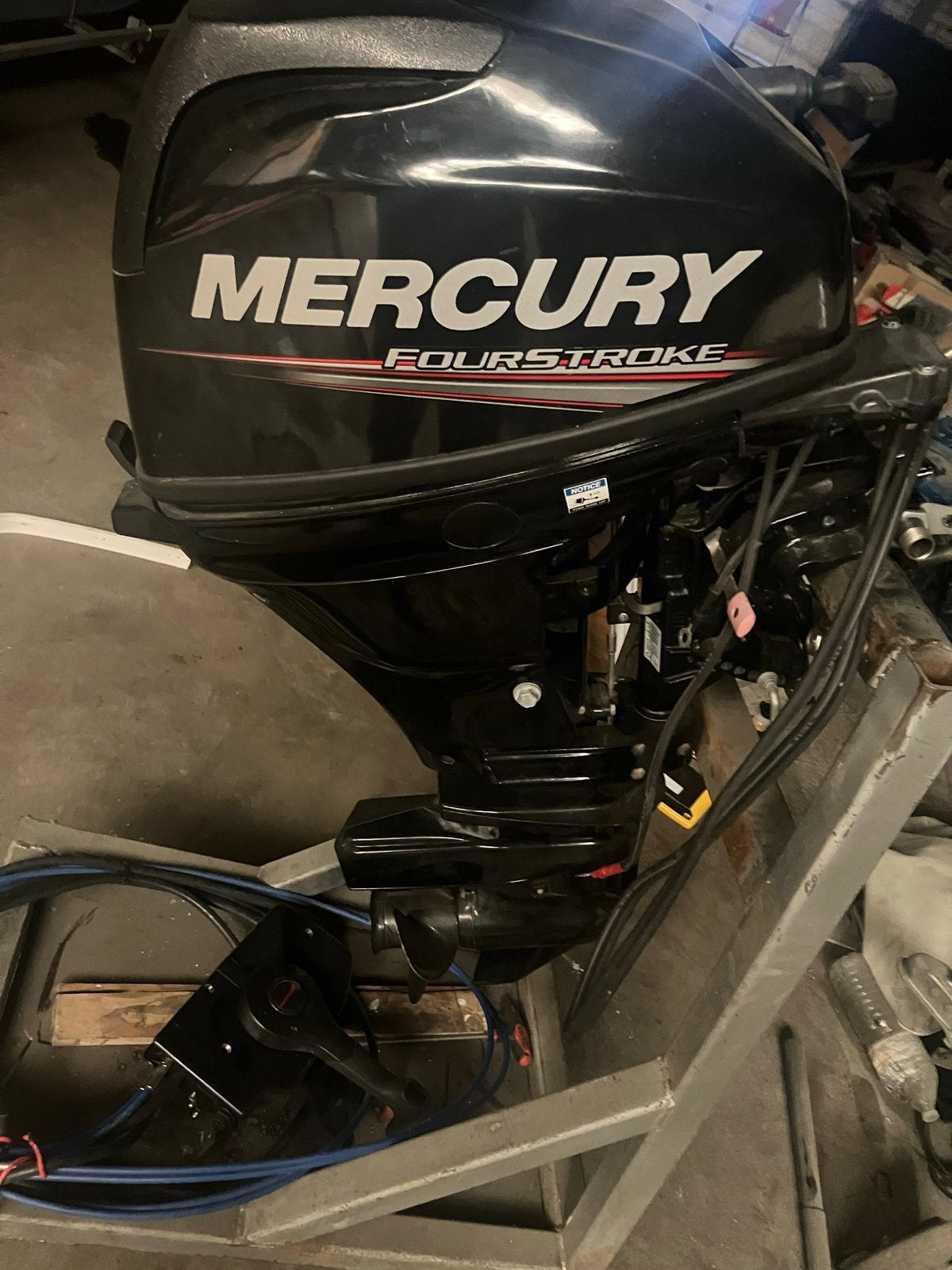 Mercury 15 pk 4t kortstaart afstandsbediening 2015, Watersport en Boten, Ophalen, 10 tot 30 pk, Gebruikt, Met afstandsbediening