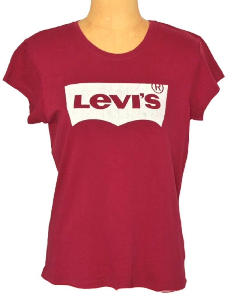 Levi's vintage shirt, t-shirt, bordeaux, Mt. XL, Maat 46/48 (XL) of groter, Ophalen of Verzenden, Zo goed als nieuw, Korte mouw